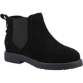 Black - Front - Hush Puppies Girls Mini Maddy Suede Ankle Boots