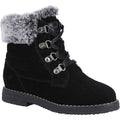 Black - Front - Hush Puppies Girls Mini Florence Suede Ankle Boots