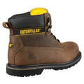 Brown - Side - Caterpillar Holton SB Safety Boot - Mens Boots - Boots Safety