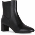 Black - Front - Geox Womens-Ladies Pheby Nappa Leather Ankle Boots