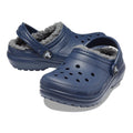 Navy-Charcoal - Lifestyle - Crocs Childrens-Kids Classic Lined Clogs
