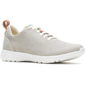 Grey - Front - Hush Puppies Womens-Ladies Leather Trainers