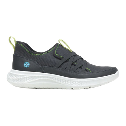 Black - Lifestyle - Hush Puppies Womens-Ladies Elevate Leather Trainers