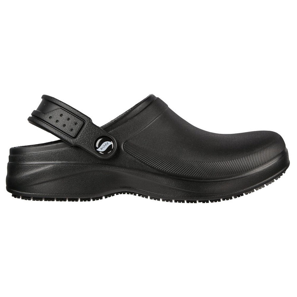 Black - Back - Skechers Womens-Ladies Riverbound Pasay Clogs