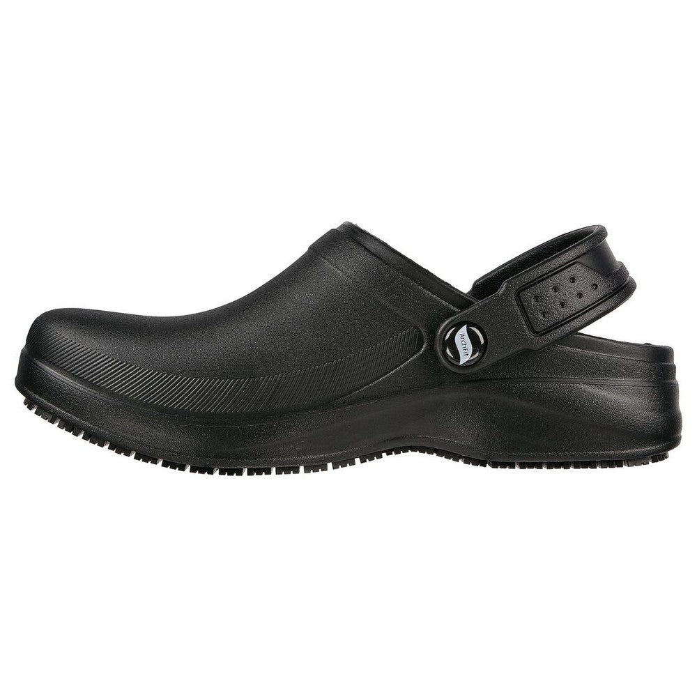 Black - Side - Skechers Womens-Ladies Riverbound Pasay Clogs