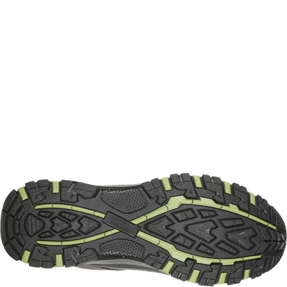 Charcoal - Back - Skechers Mens Selmen Cormack Leather Hiking Shoes