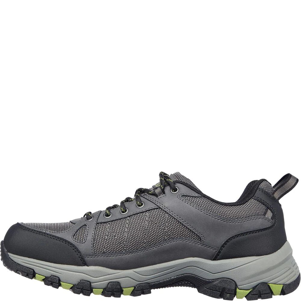 Charcoal - Lifestyle - Skechers Mens Selmen Cormack Leather Hiking Shoes