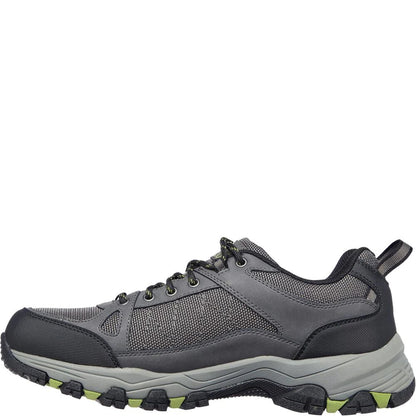 Charcoal - Lifestyle - Skechers Mens Selmen Cormack Leather Hiking Shoes