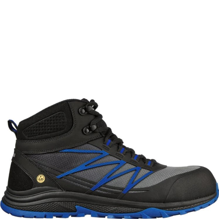 Black-Blue - Back - Skechers Mens Puxal Firmle Leather Safety Boots