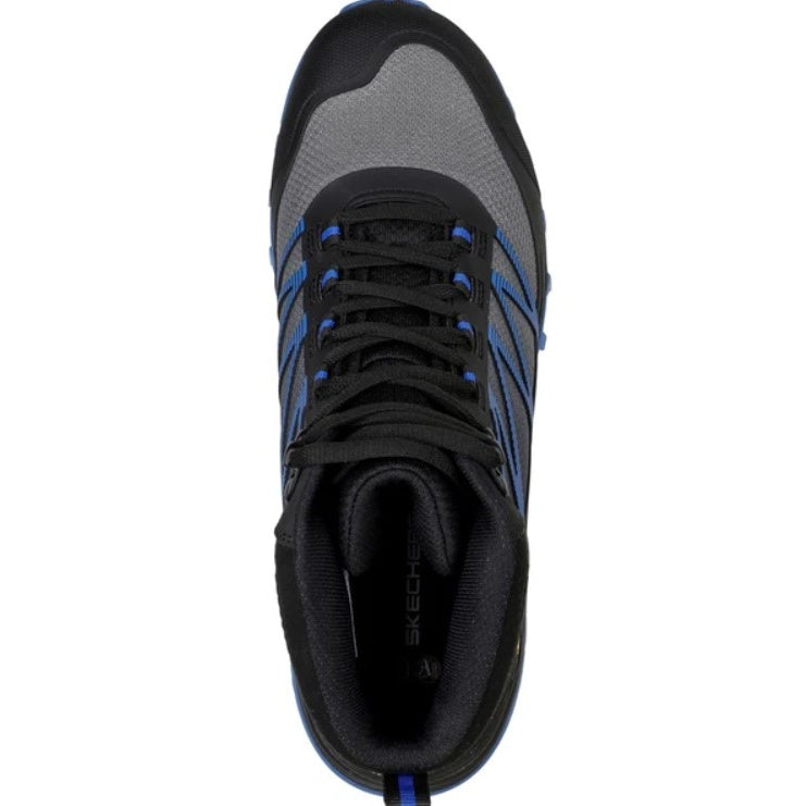 Black-Blue - Front - Skechers Mens Puxal Firmle Leather Safety Boots