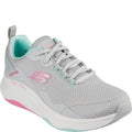 Light Grey-Pink - Front - Skechers Womens-Ladies D´Lux Fitness Roam Free Trainers