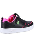 Black-Pink - Back - Skechers Girls Court Squad Color Remix Trainers