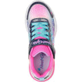 Navy-Pink - Back - Skechers Girls Flutter Heart Lights Simply Love Trainers