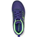 Navy-Lime - Side - Skechers Childrens-Kids Microspec Quick Sprint Trainers
