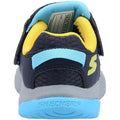 Navy-Yellow - Back - Skechers Boys Mighty Toes Lil Tread Trainers