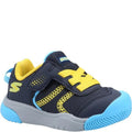 Navy-Yellow - Front - Skechers Boys Mighty Toes Lil Tread Trainers
