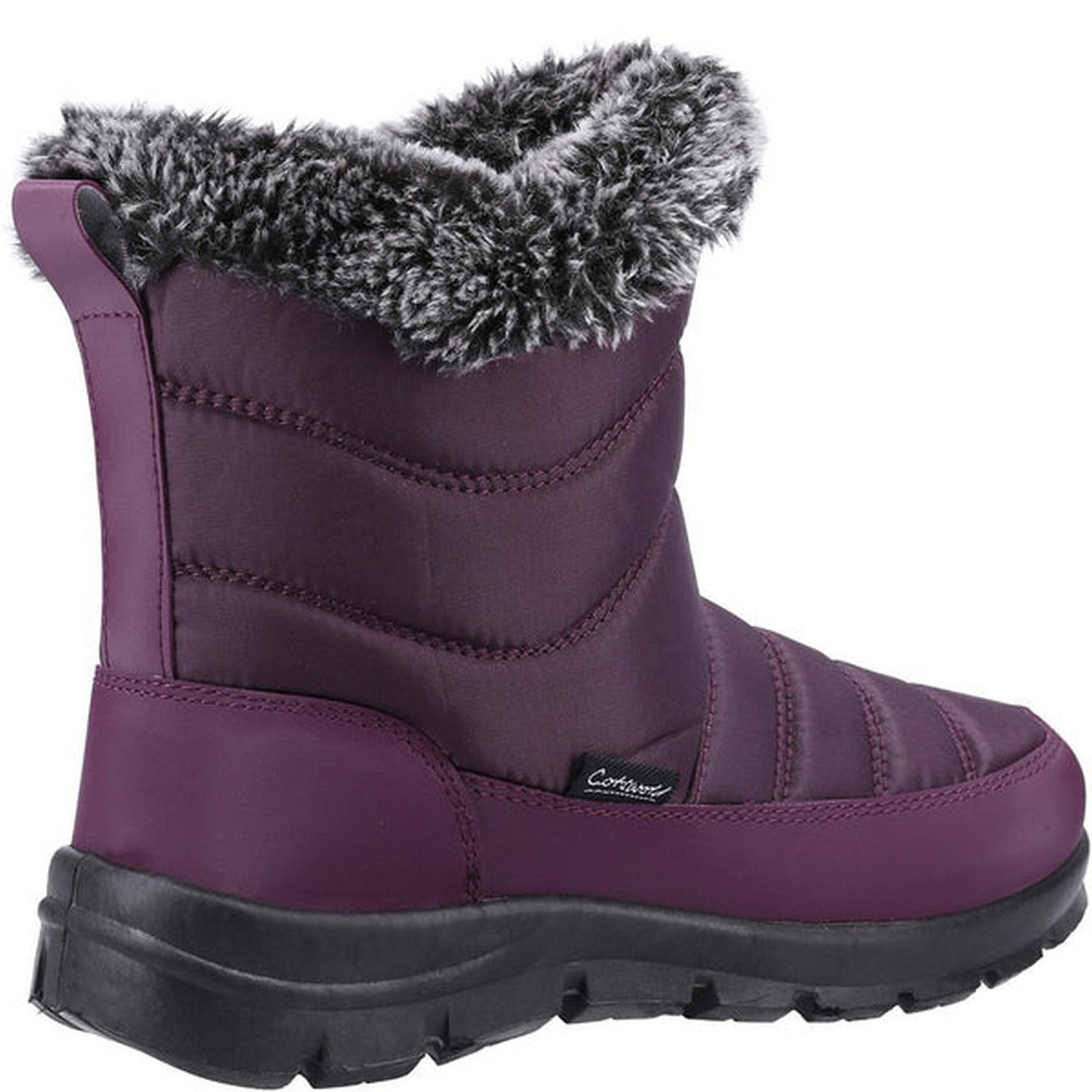 Purple - Back - Cotswold Womens-Ladies Longleat Wellington Boots