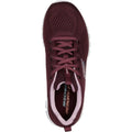 Wine - Back - Skechers Womens-Ladies Graceful Get Connected Trainers