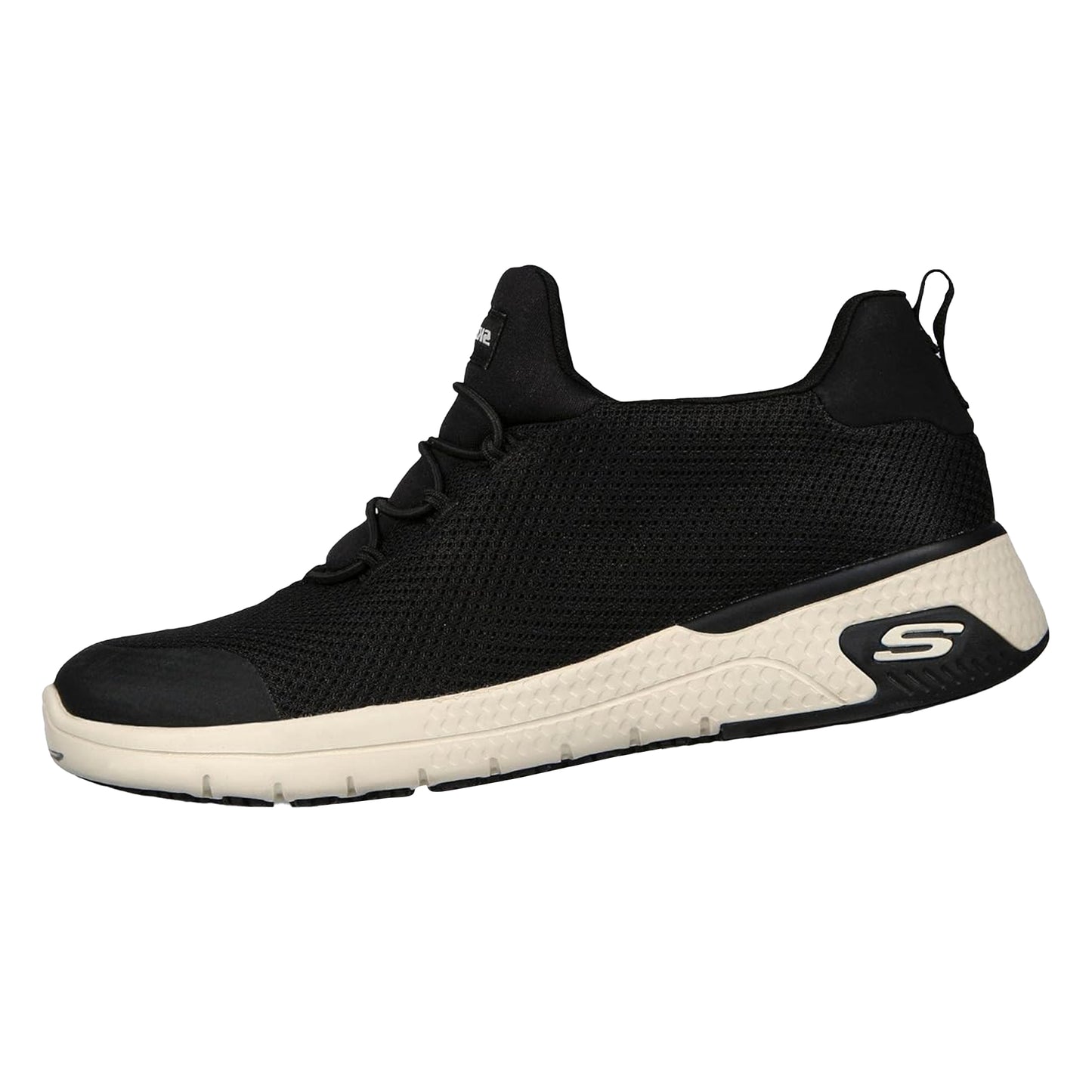 Black-White - Back - Skechers Womens-Ladies Marsing-Waiola SR Safety Shoes