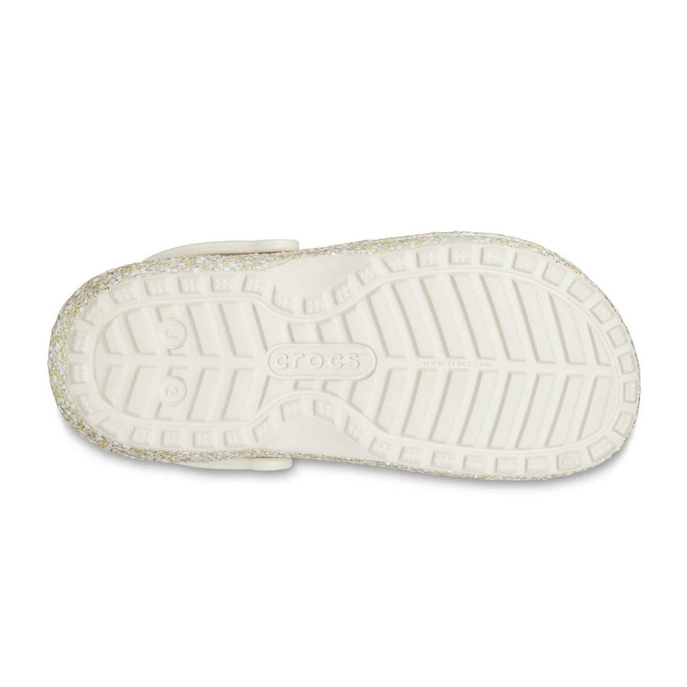 Stucco - Side - Crocs Childrens-Kids Glitter Lined Clogs