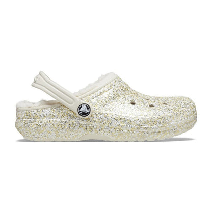 Stucco - Lifestyle - Crocs Childrens-Kids Glitter Lined Clogs