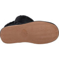 Black - Side - Hush Puppies Girls Ashlynn Suede Slippers