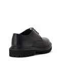 Black - Back - Base London Mens Wick Leather Derby Shoes