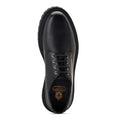 Black - Side - Base London Mens Wick Leather Derby Shoes