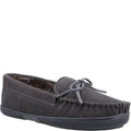 Grey - Front - Hush Puppies Mens Ace Slippers