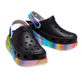 Black-Multicoloured - Lifestyle - Crocs Unisex Adult Classic Crush Spray Clogs