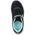 Black-Blue - Side - Skechers Girls Microspec Max Trainers