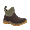 Dark Brown-Olive - Back - Muck Boots Womens-Ladies Arctic Sport II Ankle Boots