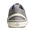 Grey - Back - Sperry Mens Striper II CVO SeaCycled Leather Trainers