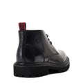 Black - Back - Base London Mens Lomax Leather Chukka Boots