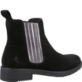 Black - Back - Hush Puppies Womens-Ladies Stella Leather Ankle Boots