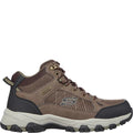 Chocolate - Back - Skechers Mens Selmen Melano Leather Relaxed Fit Hiking Boots