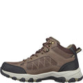Chocolate - Side - Skechers Mens Selmen Melano Leather Relaxed Fit Hiking Boots