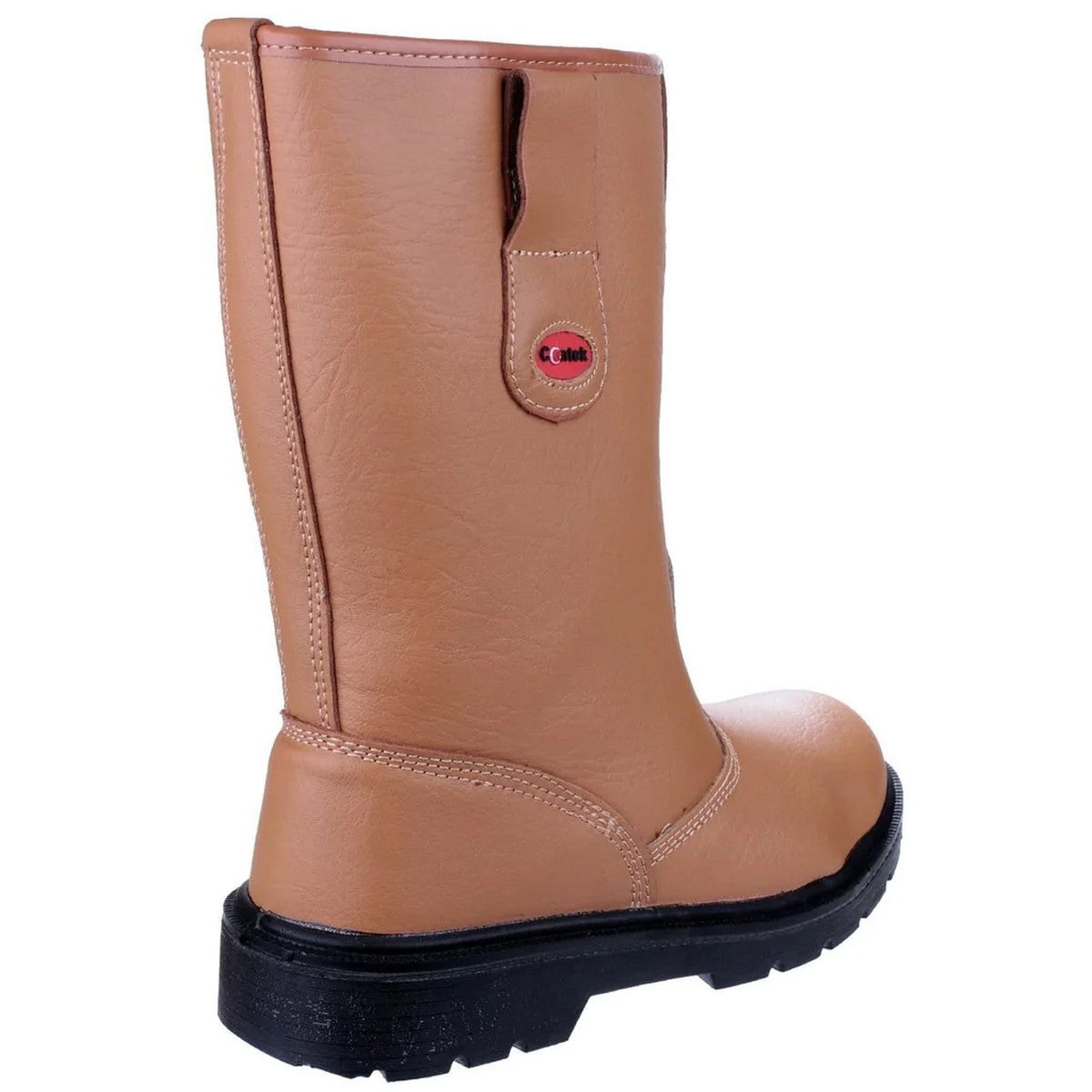 Tan - Back - Centek Mens FS334 Steel Toe Cap Safety Boots