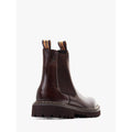 Dark Brown - Back - Base London Mens Utah Leather Chelsea Boots