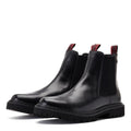 Black - Front - Base London Mens Utah Leather Chelsea Boots