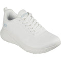 Off White - Front - Skechers Womens-Ladies Bob Squad Chaos Face Off Trainers
