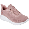 Blush - Front - Skechers Womens-Ladies Bob Squad Chaos Face Off Trainers