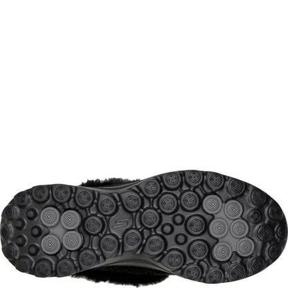 Black - Pack Shot - Skechers Womens-Ladies Go Walk Lounge Slippers