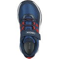 Navy-Red - Side - Geox Boys J Calco Trainers