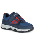 Navy-Red - Front - Geox Boys J Calco Trainers