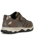 Smoke Grey-Gold - Back - Geox Girls J Calco Trainers