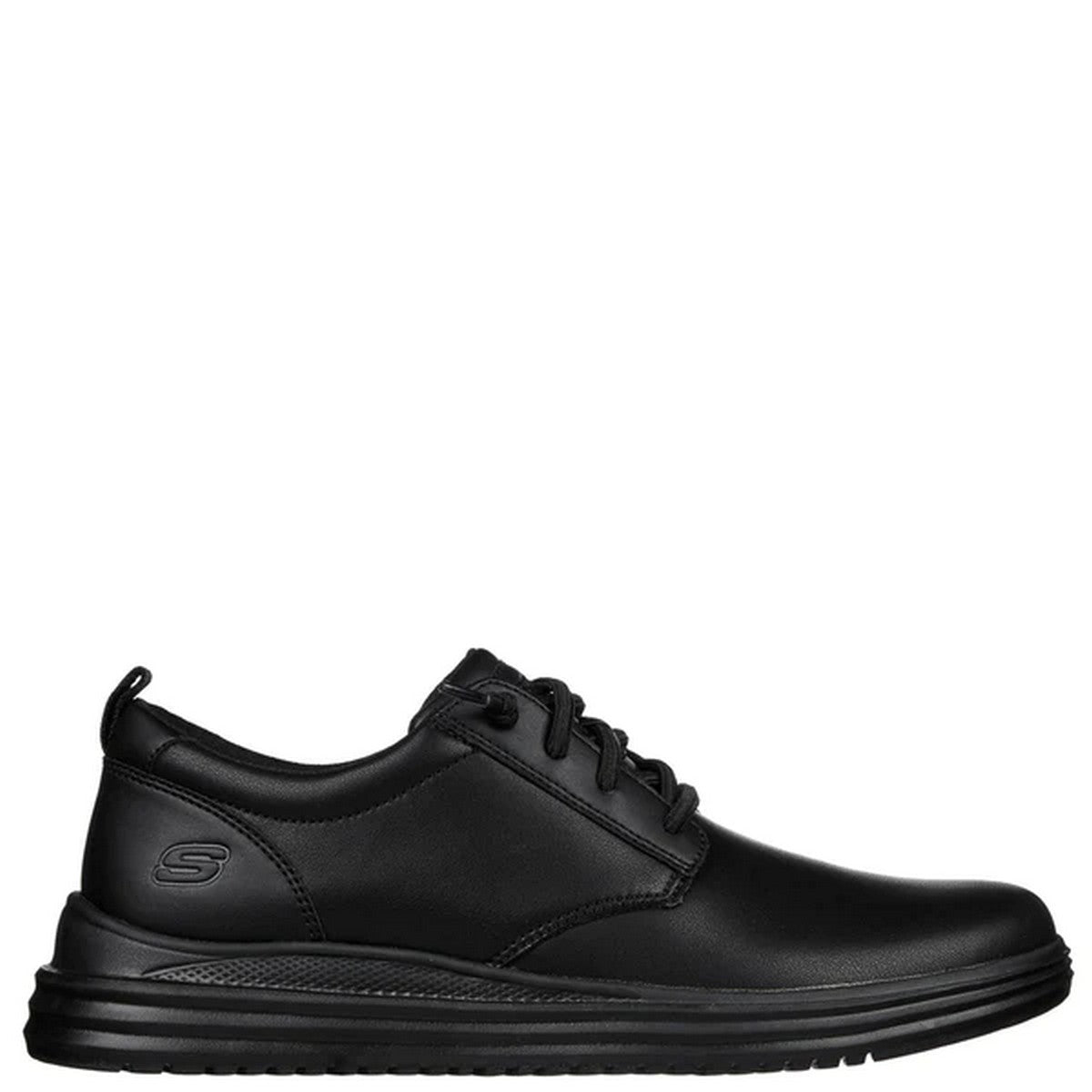Black - Back - Skechers Mens Proven Mursett Leather Casual Shoes
