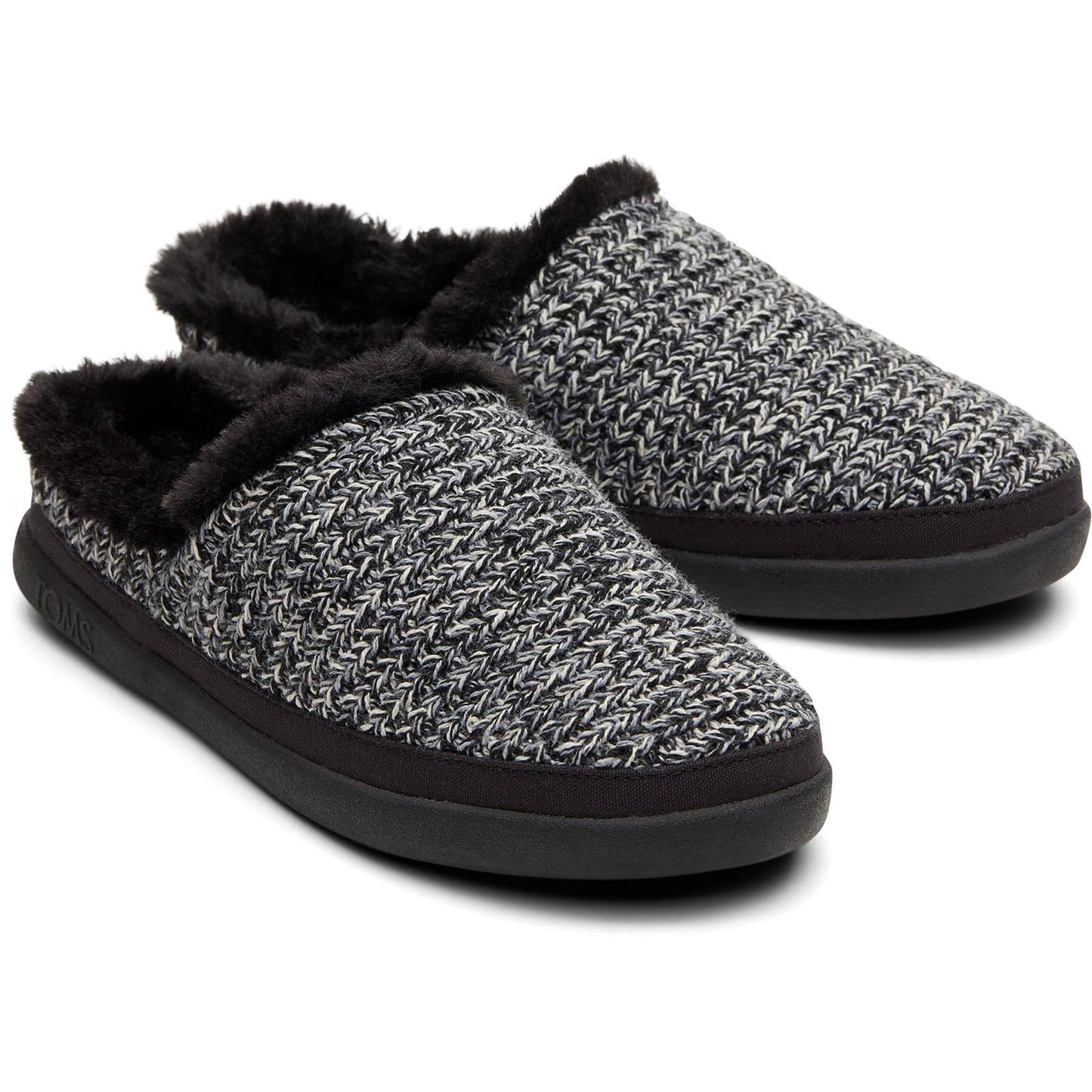 Black - Front - Toms Womens-Ladies Sage Slippers