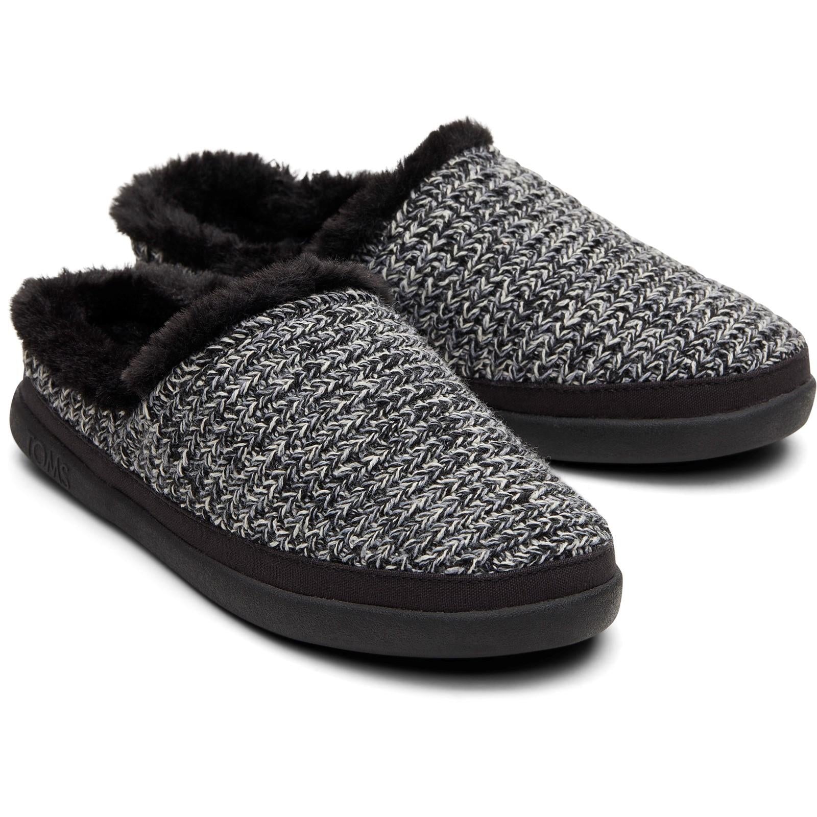 Black - Front - Toms Womens-Ladies Sage Slippers