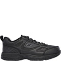 Black - Back - Skechers Womens-Ladies Dighton-Bricelyn SR Leather Relaxed Fit Safety Shoes